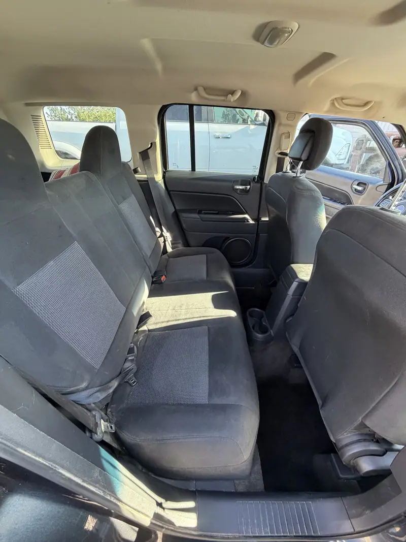 Jeep rear bench seat vacuumed and cleaned